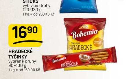 HRADECKÉ TYČINKY vybrané druhy 90-100 g