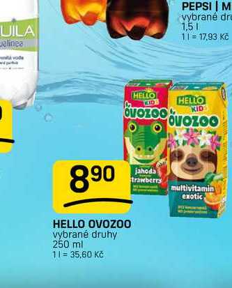 HELLO OVOZOO vybrané druhy 250 ml 