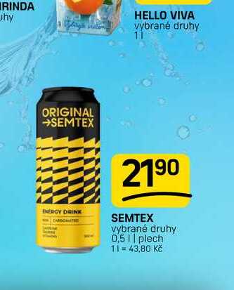 SEMTEX vybrané druhy 0,5l, plech