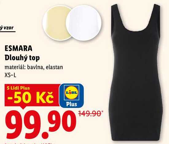 ESMARA Dlouhý top