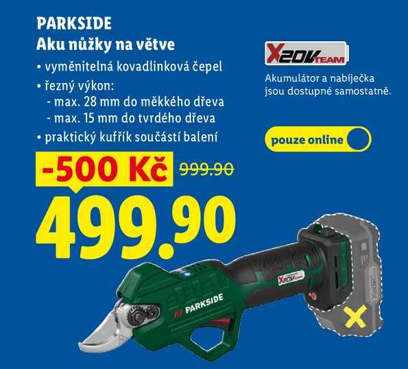 PARKSIDE Aku nůžky na větve 