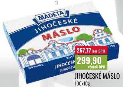 JIHOČESKÉ MÁSLO, 100x10g  