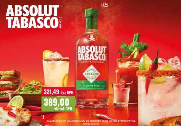 ABSOLUT TABASCO 1l
