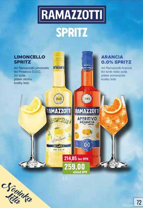 RAMAZZOTTI SPRITZ 0,7l