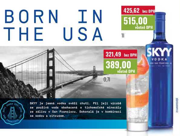 SKYY VODKA 0,7l, 1l