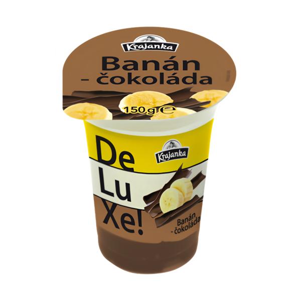 Krajanka DeLuXe smetanový jogurt 7,5% banán-čokoláda