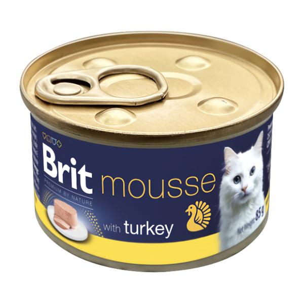 Brit Premium by Nature Cat Can with Turkey, pro kočky