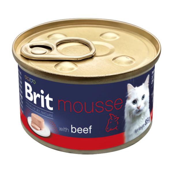Brit Premium by Nature Cat Can with Beef, pro kočky