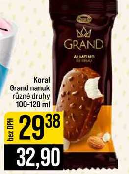 Koral Grand nanuk různé druhy 100-120 ml 