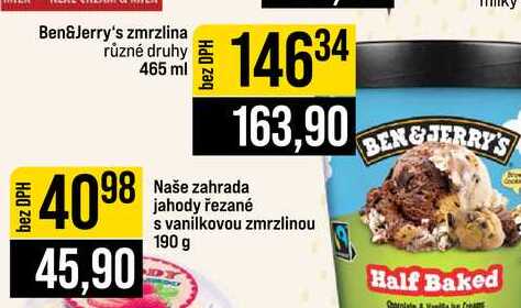 Ben&Jerry's zmrzlina různé druhy 465 ml