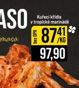 Kuřecí křídla v tropické marinádě 1kg