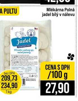 Mlékárna Polná jadel bílý v nálevu 100g