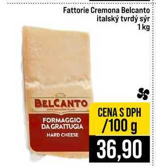 Fattorie Cremona Belcanto italský tvrdý sýr 1 kg 