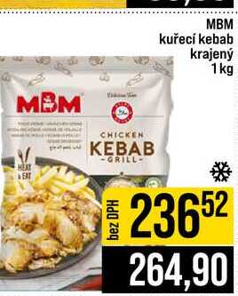 MBM kuřecí kebab krajený 1 kg 