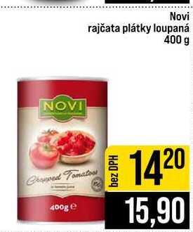 Novi rajčata plátky loupaná 400 g