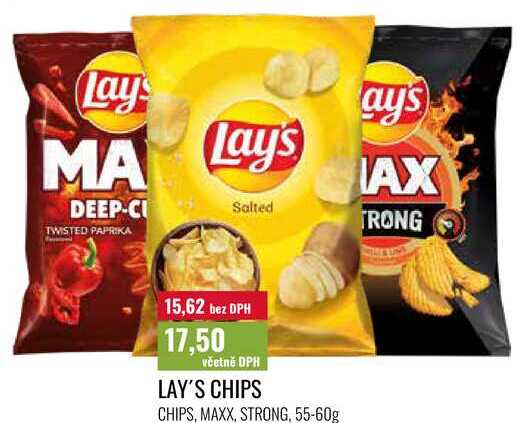 LAY'S CHIPS 55-60g