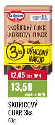 SKOŘICOVÝ CUKR 3ks
