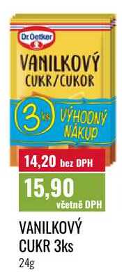 VANILKOVÝ CUKR 3ks