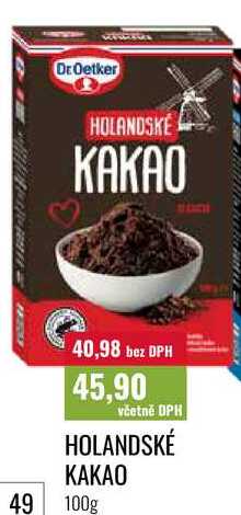 HOLANDSKÉ KAKAO 100g 