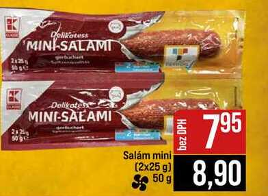 Salám mini (2x25 g) 50 g