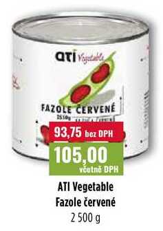 ATI Vegetable Fazole červené 2500 g 