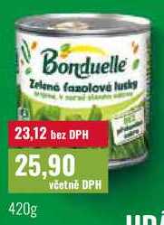 Bonduelle Zelená fazolové lusky 420g