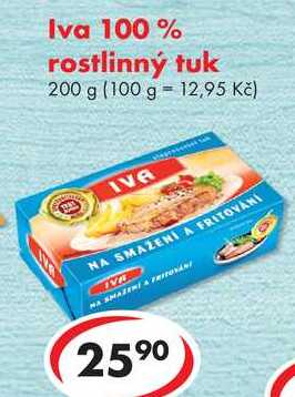 Iva 100% rostlinný tuk, 200 g 