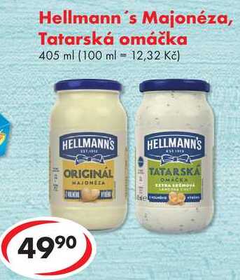 Hellmann's Majonéza, Tatarská omáčka, 405 ml
