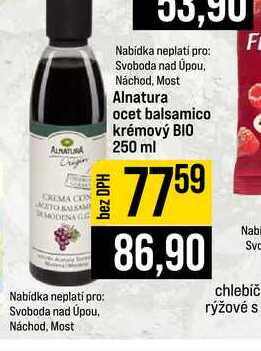 Alnatura ocet balsamico krémový BIO 250 ml 