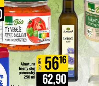 Alnatura Iněný olej panenský 250 ml 