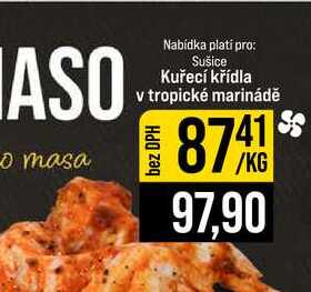 Kuřecí křídla v tropické marinádě 1kg