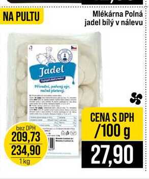 Mlékárna Polná jadel bílý v nálevu 100g