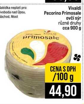 Vivaldi Pecorino Primosale primosale ovčí sýr různé druhy cca 900 g 
