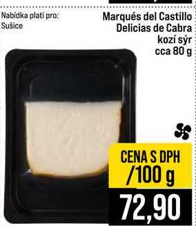 Marqués del Castillo Delicias de Cabra kozí sýr cca 80 g