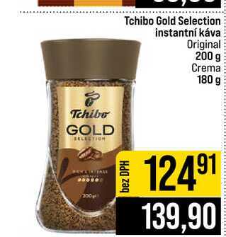 Tchibo Gold Selection instantní káva Original 200 g Crema 180 g
