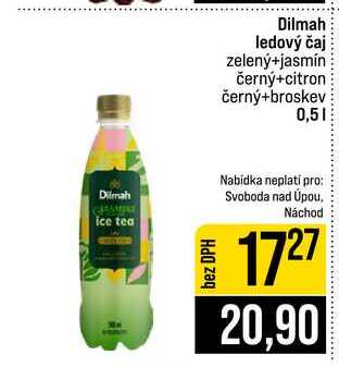 Dilmah ledový čaj zelený+jasmín černý+citron černý+broskev 0,5l
