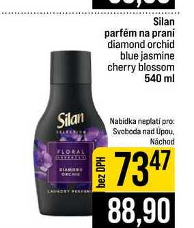 Silan parfém na praní diamond orchid blue jasmine cherry blossom 540 ml 