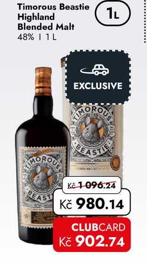 Timorous Beastie Highland Blended Malt 48% 1 L
