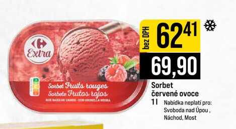 Sorbet červené ovoce 1l