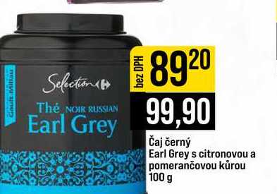 Čaj černý Earl Grey s citronovou a pomerančovou kůrou 100 g