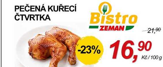 PEČENÁ KUŘECÍ ČTVRTKA, 100 g