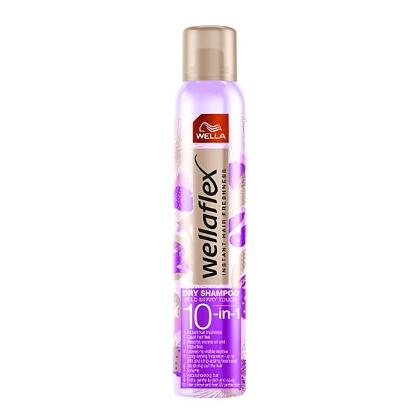 Wellaflex Wild Berry Touch Suchý šampon na vlasy 10v1