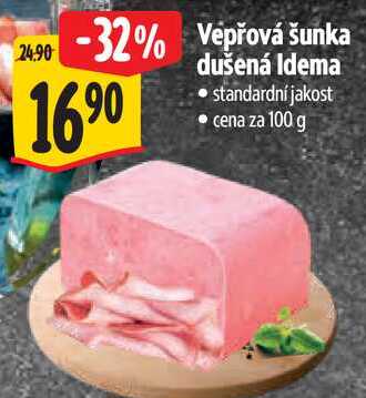 Vepřová šunka dušená Idema, cena za 100 g