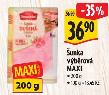 Šunka výběrová MAXI, 200 g