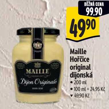 Maille Hořčice original dijonská, 200 ml