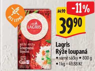 Lagris Rýže loupaná, 800 g