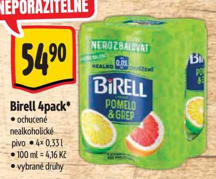 Birell 4pack, 4x 0,33 l