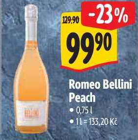 Romeo Bellini Peach, 0,75 l
