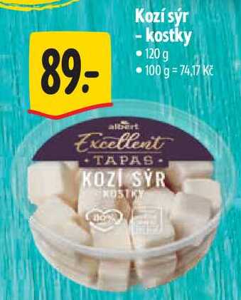Kozí sýr - kostky, 120 g