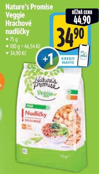 Nature's Promise Veggie Hrachové nudličky, 75 g